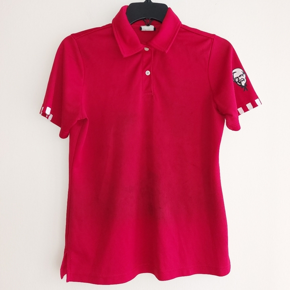 KFC Tops Kentucky Fried Chicken Kfc Employee Work Uniform T Shirt